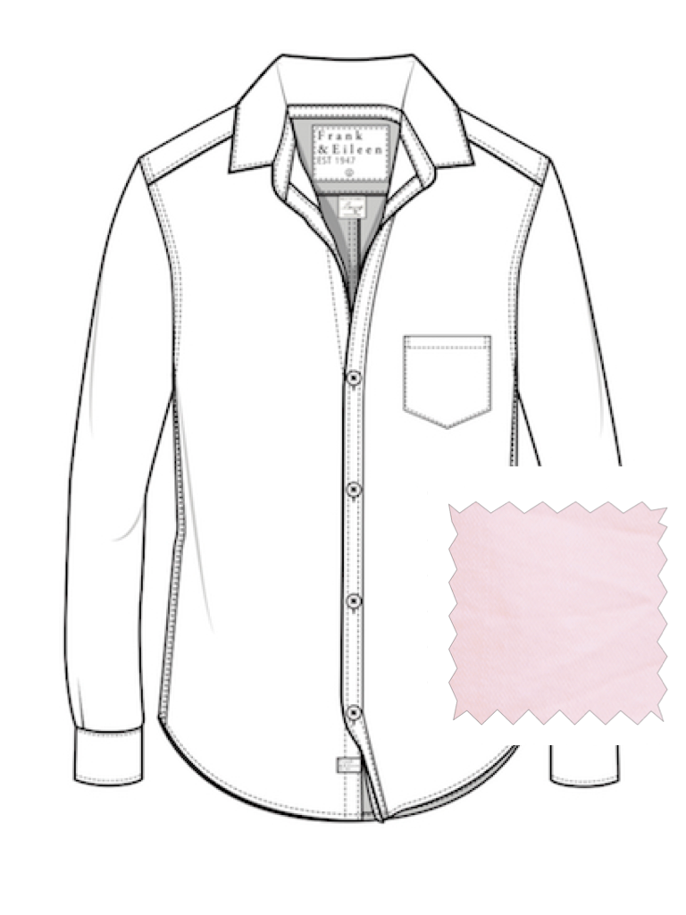 FRANK & EILEEN - Barry Tailored Denim Button Up Shirt in Petal Button Up Shirt