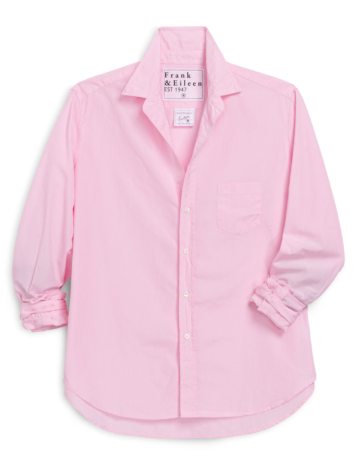 Frank & Eileen - Eileen Relaxed Button-Up Shirt in Pink Stripe Tops