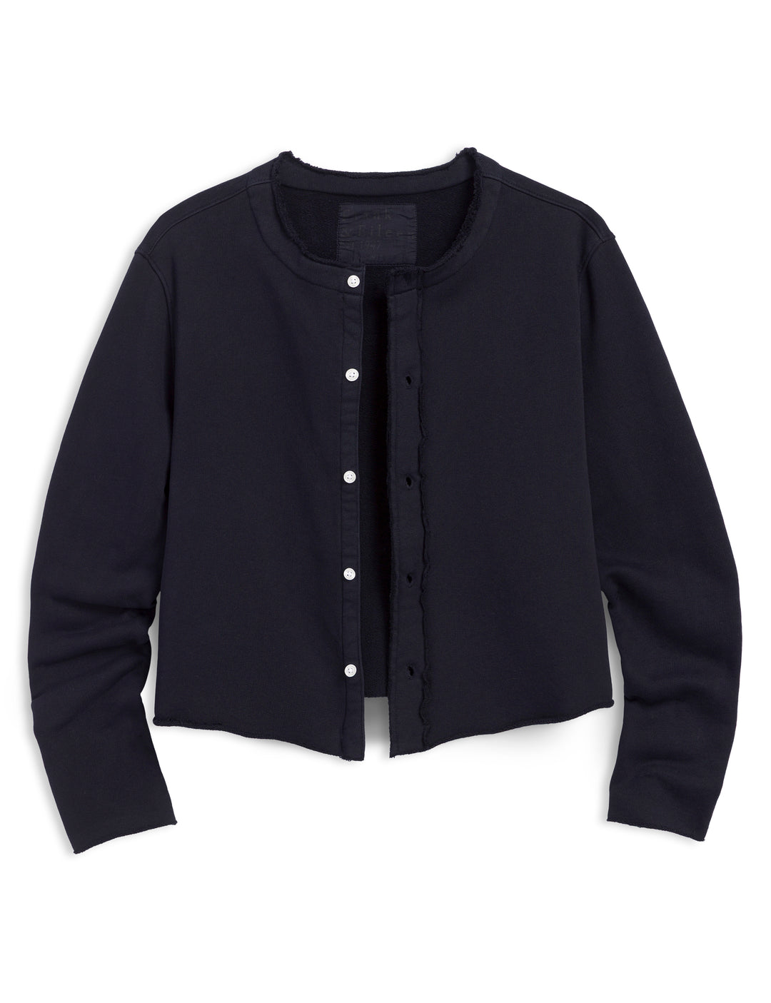 FRANK & EILEEN - Jackie Triple Fleece Cardigan in British Royal Navy Cardigans