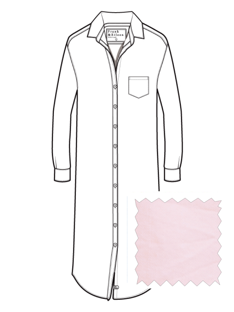 FRANK & EILEEN - Rory Maxi Denim Shirtdress in Petal Dress