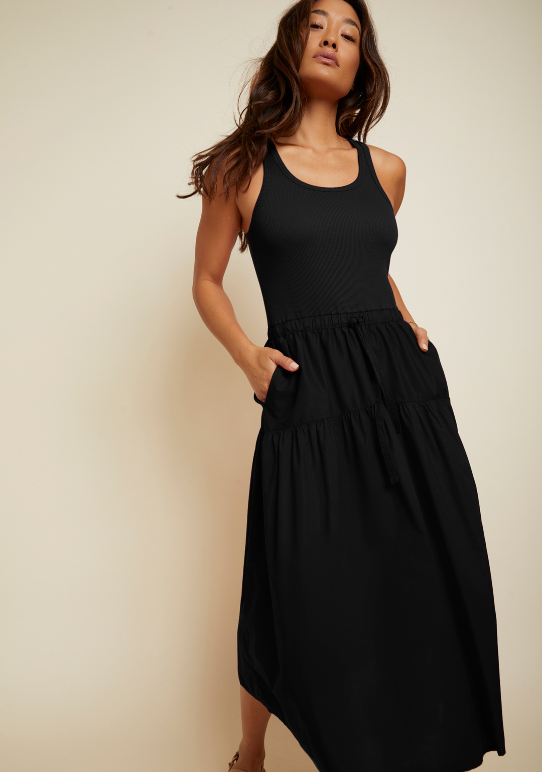 Nation LTD - Frannie Combo Midi in Jet Black