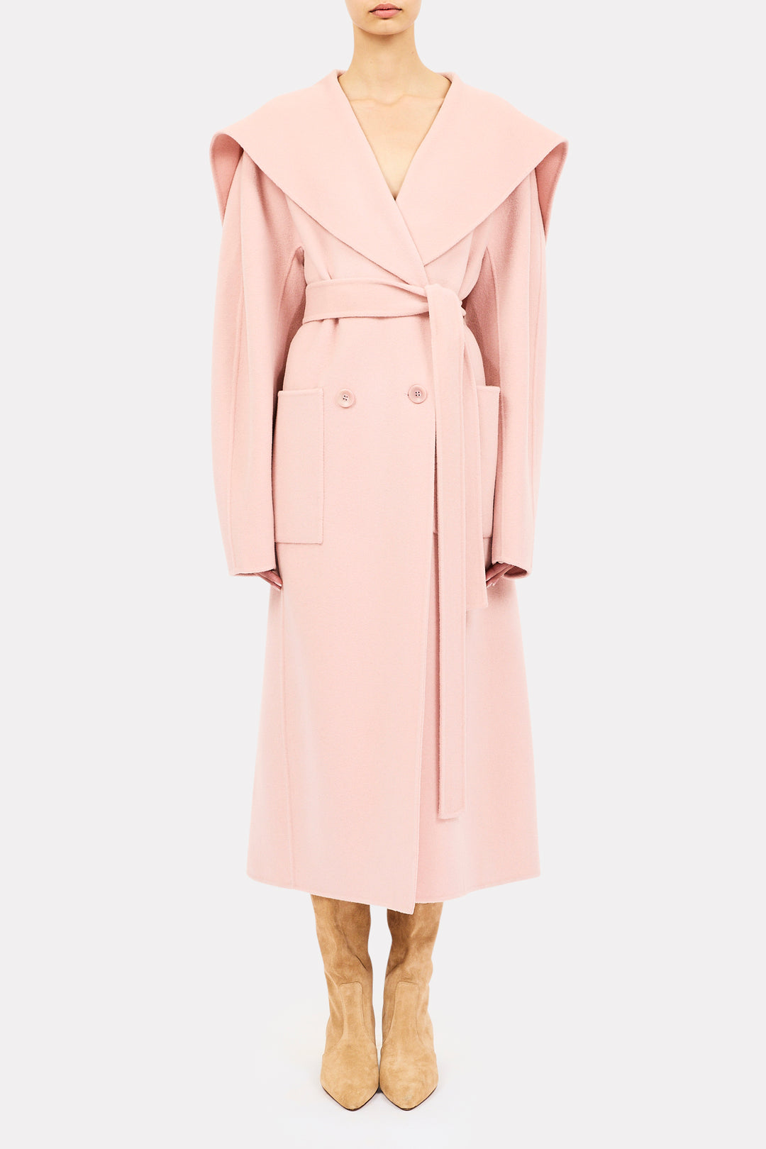 ULLA JOHNSON - Rory Wool Coat in Powder OUTERWEAR