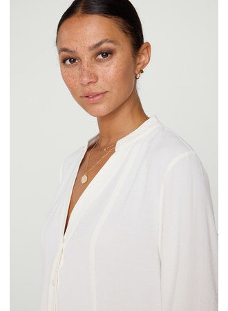 Brochu Walker - The Galey Blouse in Salt White