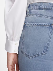 Frame - Gillian Long Sleeve Top in Off White