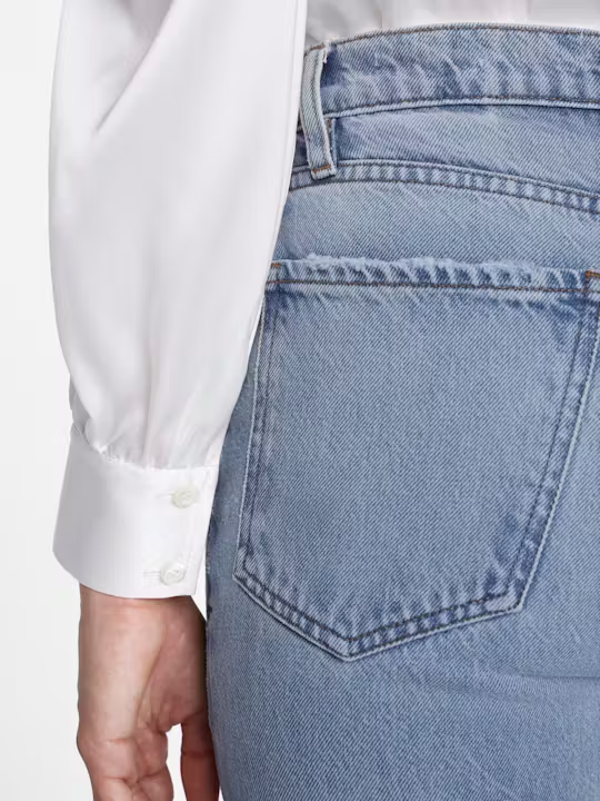 Frame - Gillian Long Sleeve Top in Off White