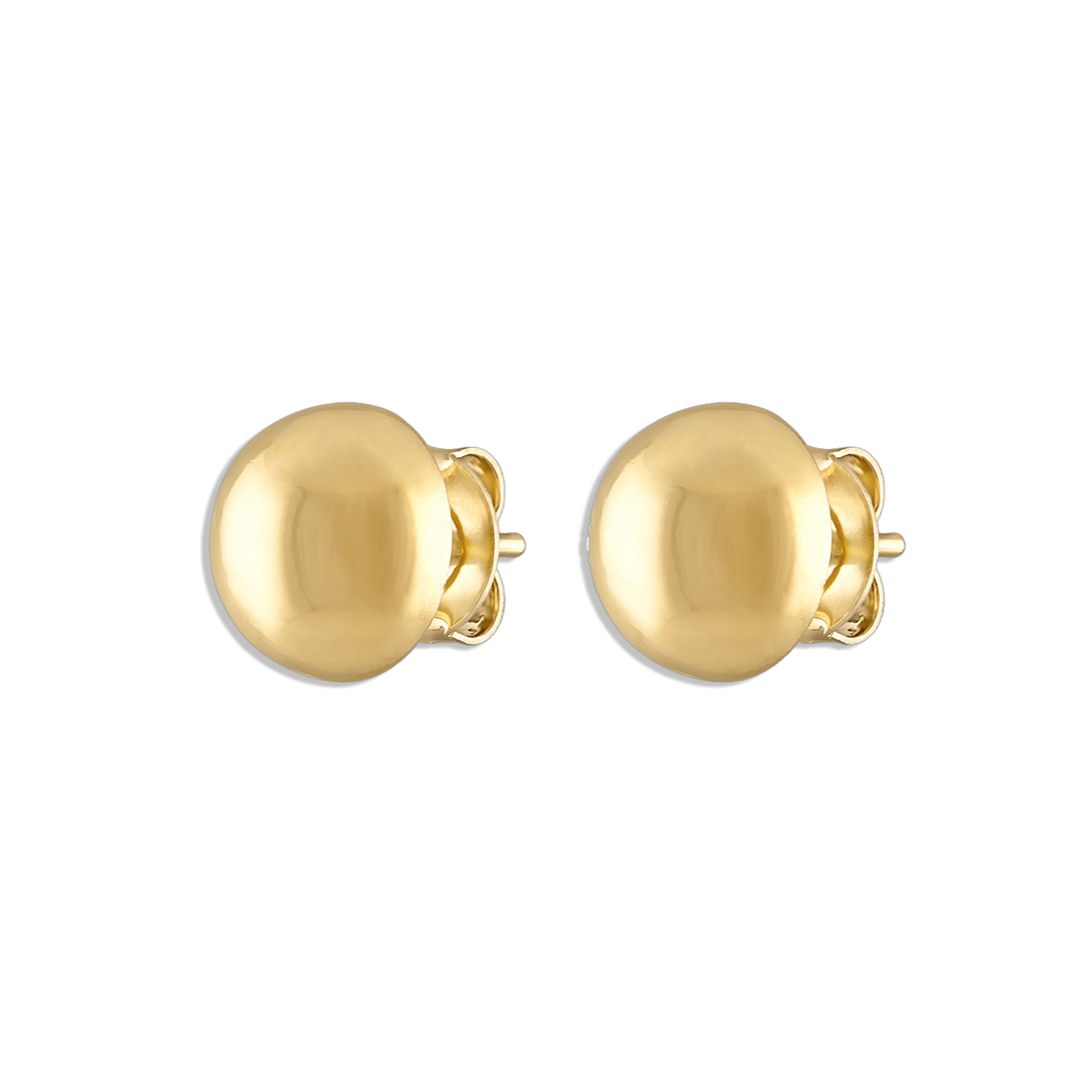 Alexa Leigh- Gold Ball Studs Earrings- Gold