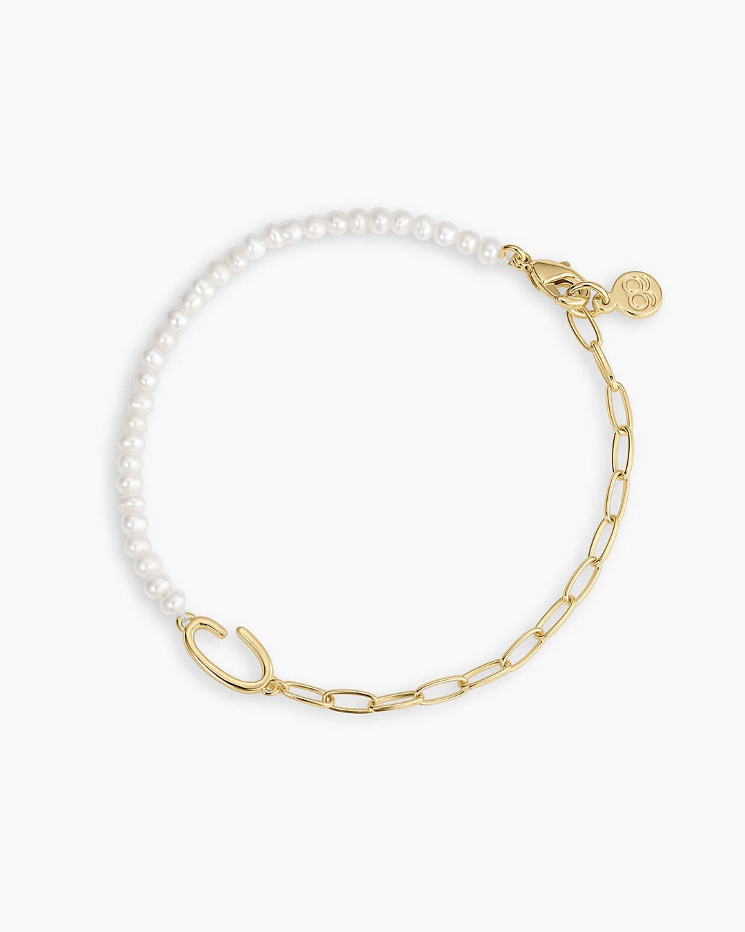 GORJANA - Florence Pearl Chain Bracelet in Gold Bracelets