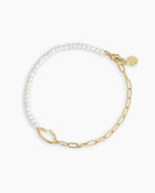 GORJANA - Florence Pearl Chain Bracelet in Gold