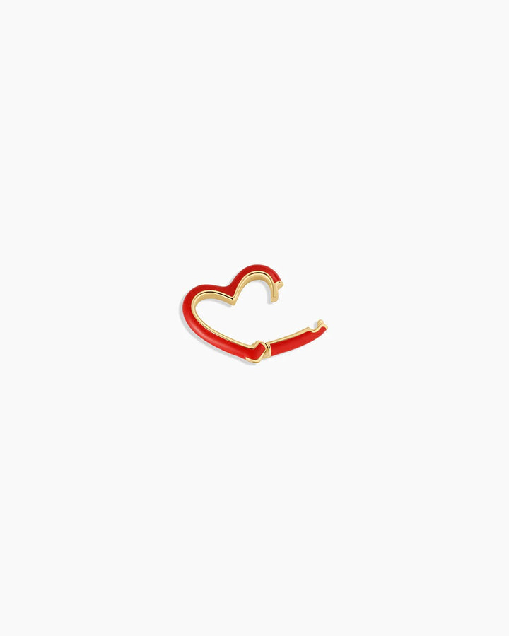 GORJANA - Heart Carabiner Charm in Red Necklaces