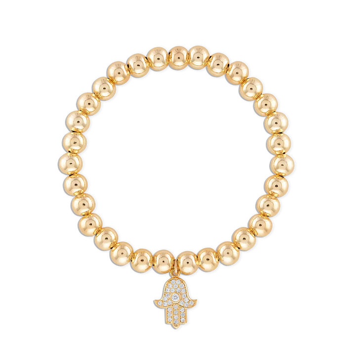 Alexa Leigh - Hamsa Bracelet in Gold (6.5)