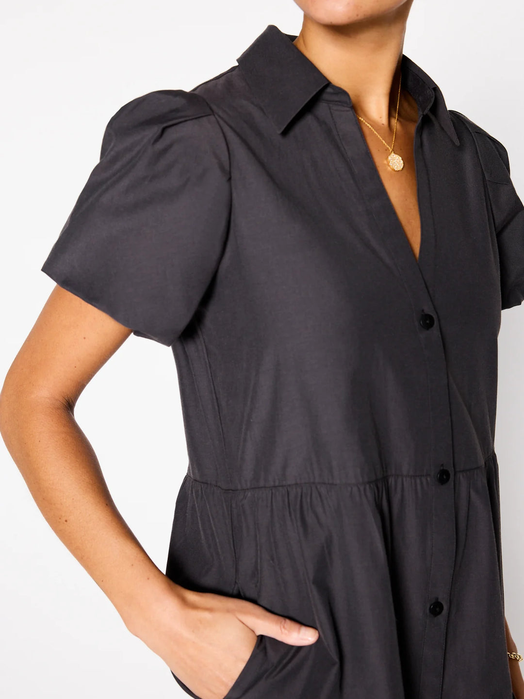Brochu Walker - Havana Mini Dress in Washed Black