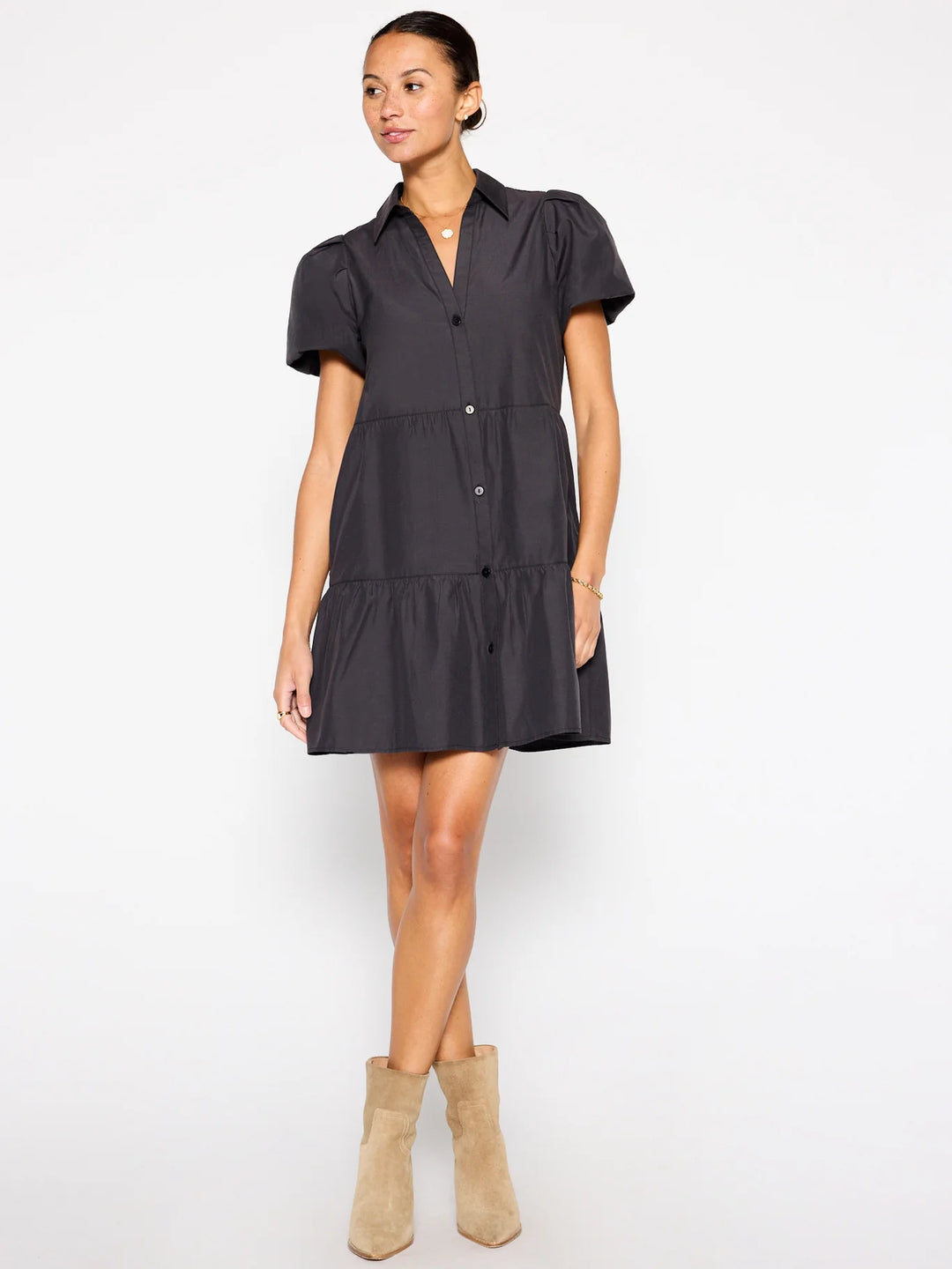 Brochu Walker - Havana Mini Dress in Washed Black