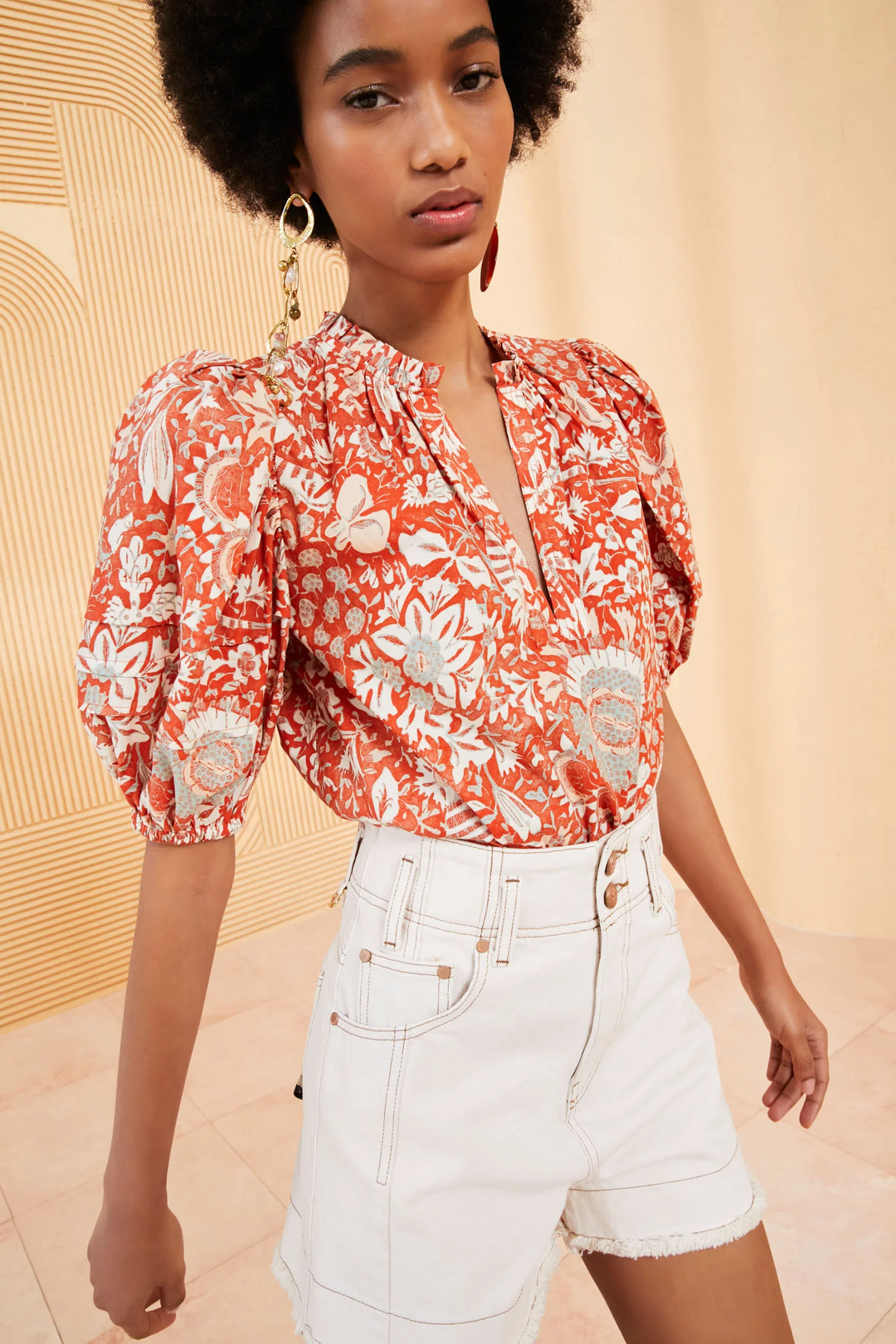 Ulla Johnson - Imari Top in Orange Blossom
