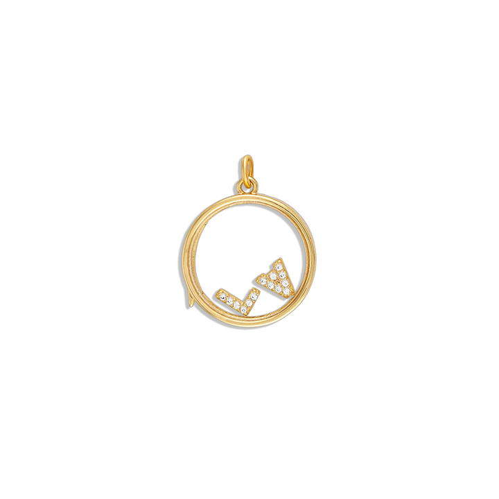 Alexa Leigh - Yellow Gold Circle Locket Pendant