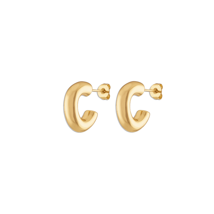 Alexa Leigh - All the Time Hoops in Yellow Gold – Blond Genius