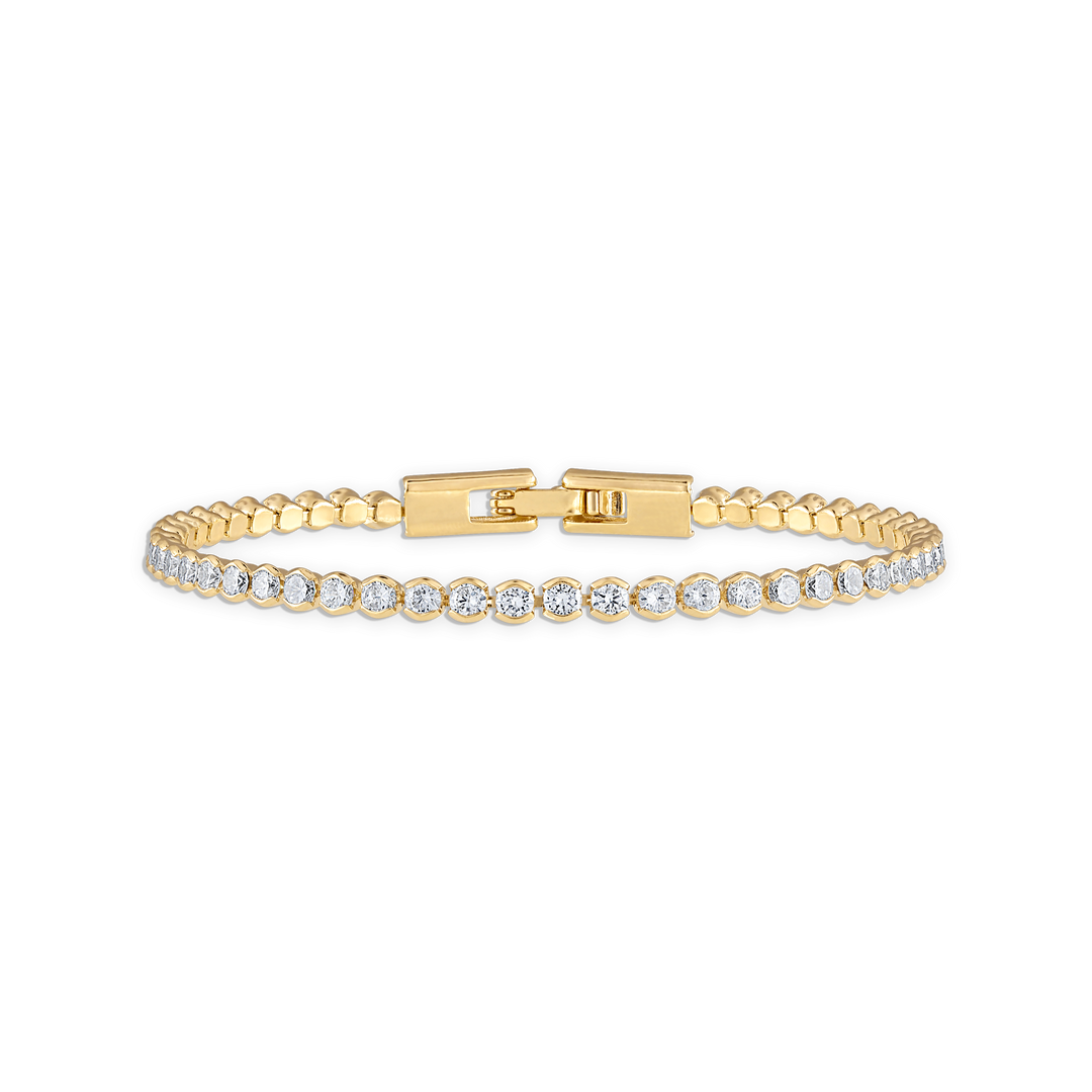 Alexa Leigh Lenore Yellow Gold Tennis Bracelet