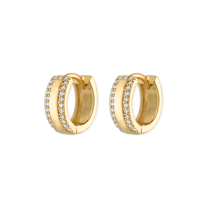 Alexa Leigh- Daphne Huggies Earrings-gold