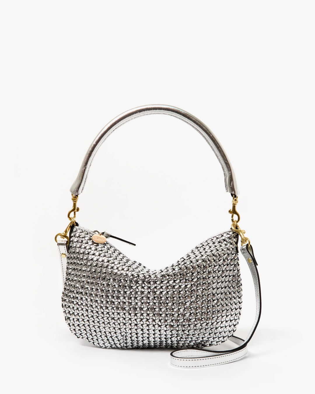 Clare V. - Petit Moyen in Silver Wozen Etoile Handbag