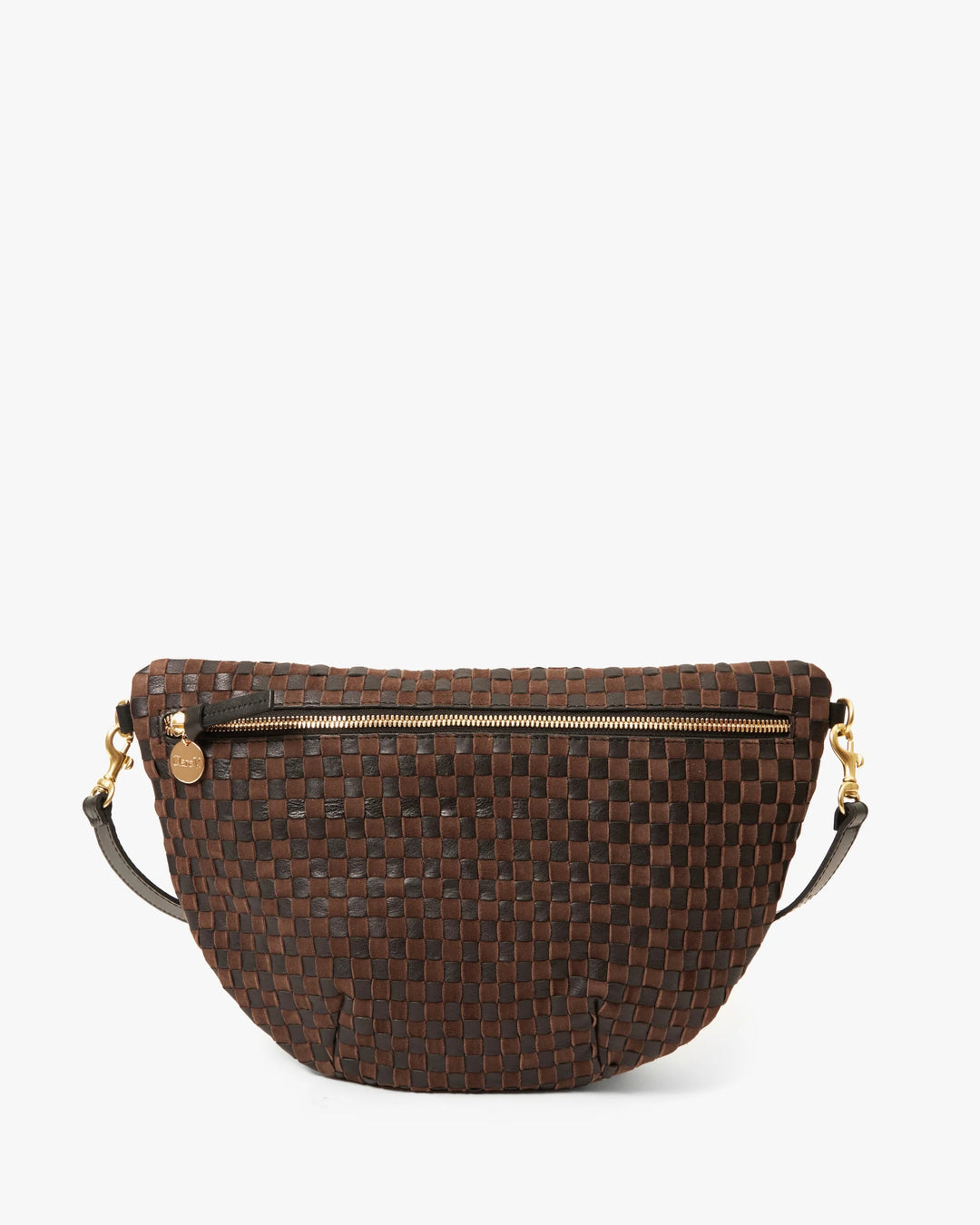 Clare V. - Grande Fanny in Black/Chocolate Checker