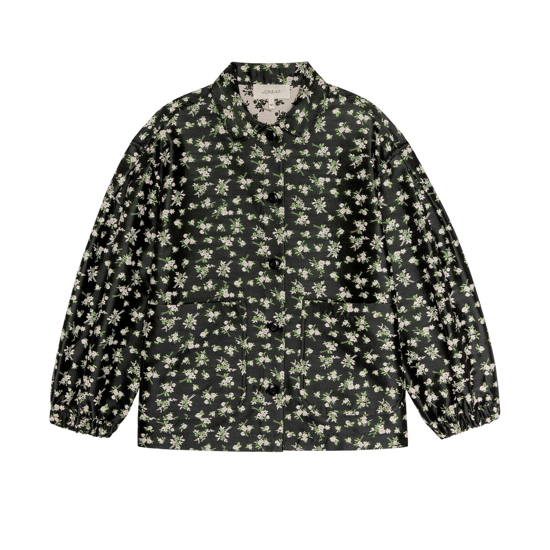 THE GREAT - The Blouson Sleeve Chore Jacket in Evening Posy
