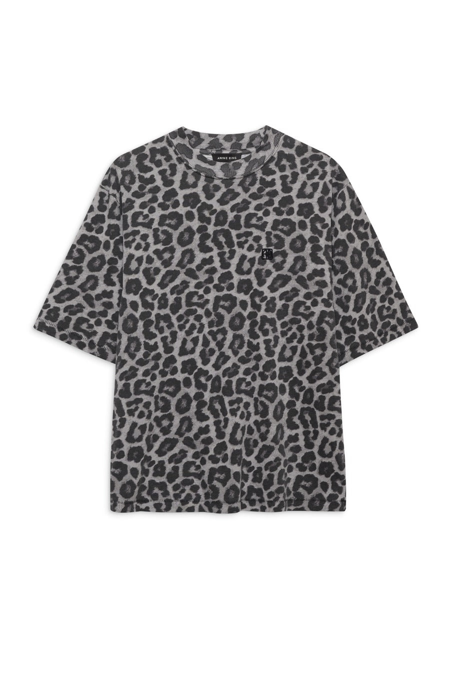 Anine Bing - Cohen Tee in Grey Leopard