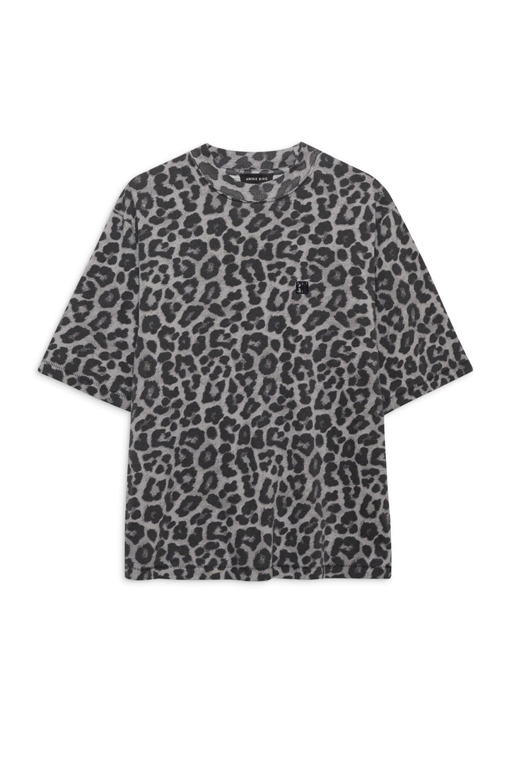 Anine Bing - Cohen Tee in Grey Leopard
