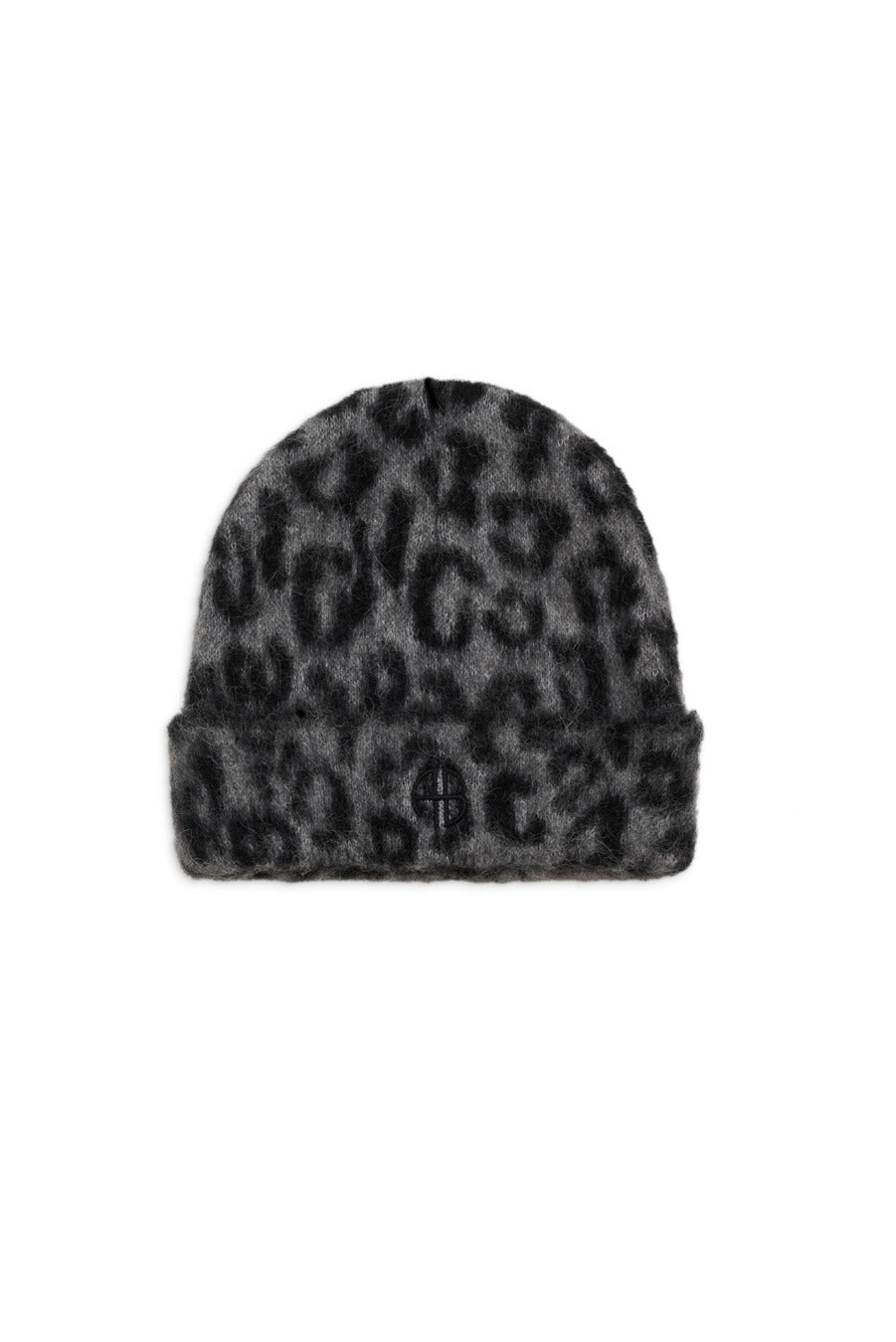 Anine Bing - Elia Beanie in Grey Leopard