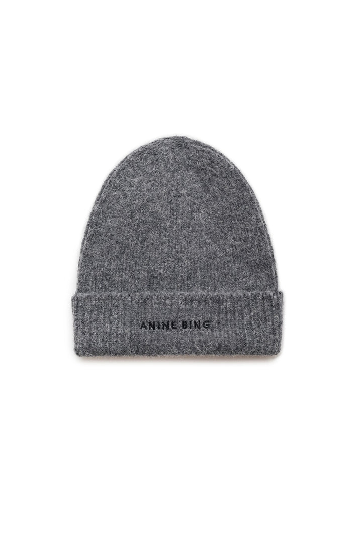Anine Bing - Elia Beanie in Heather Charcoal