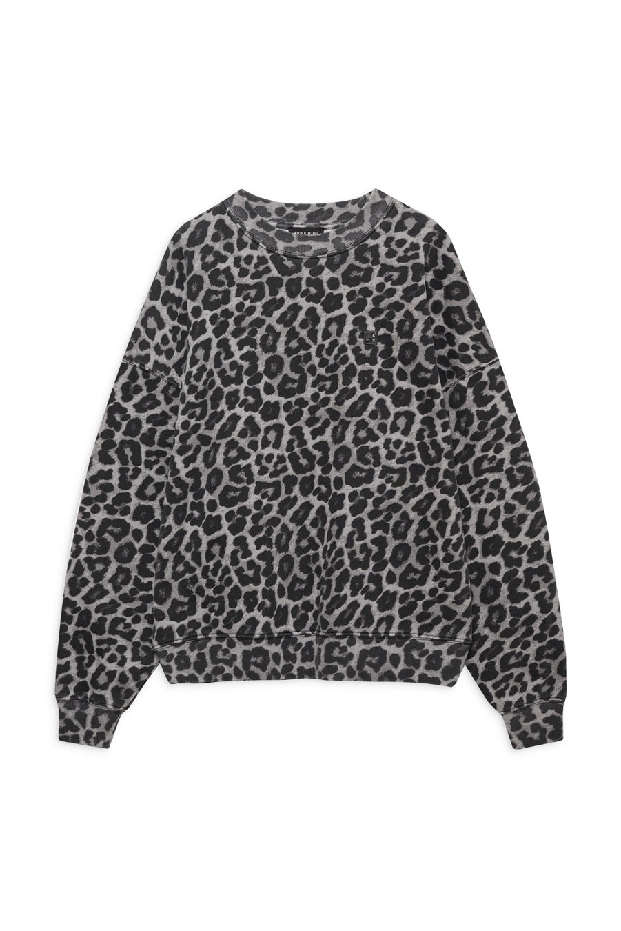 Anine Bing - Miles Sweatshirt in Grey Leopard