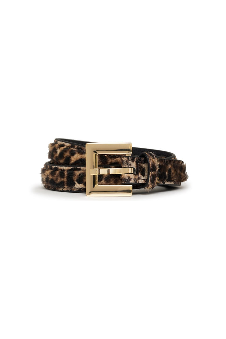 Anine Bing - Nicola Belt in Leopard Calf Hair
