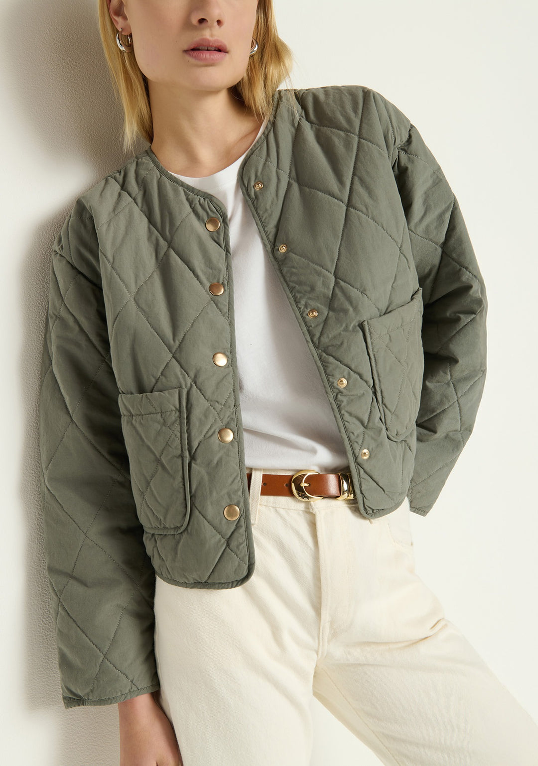 Nation LTD - Aspen  Quilted Jacket in Castor Grey