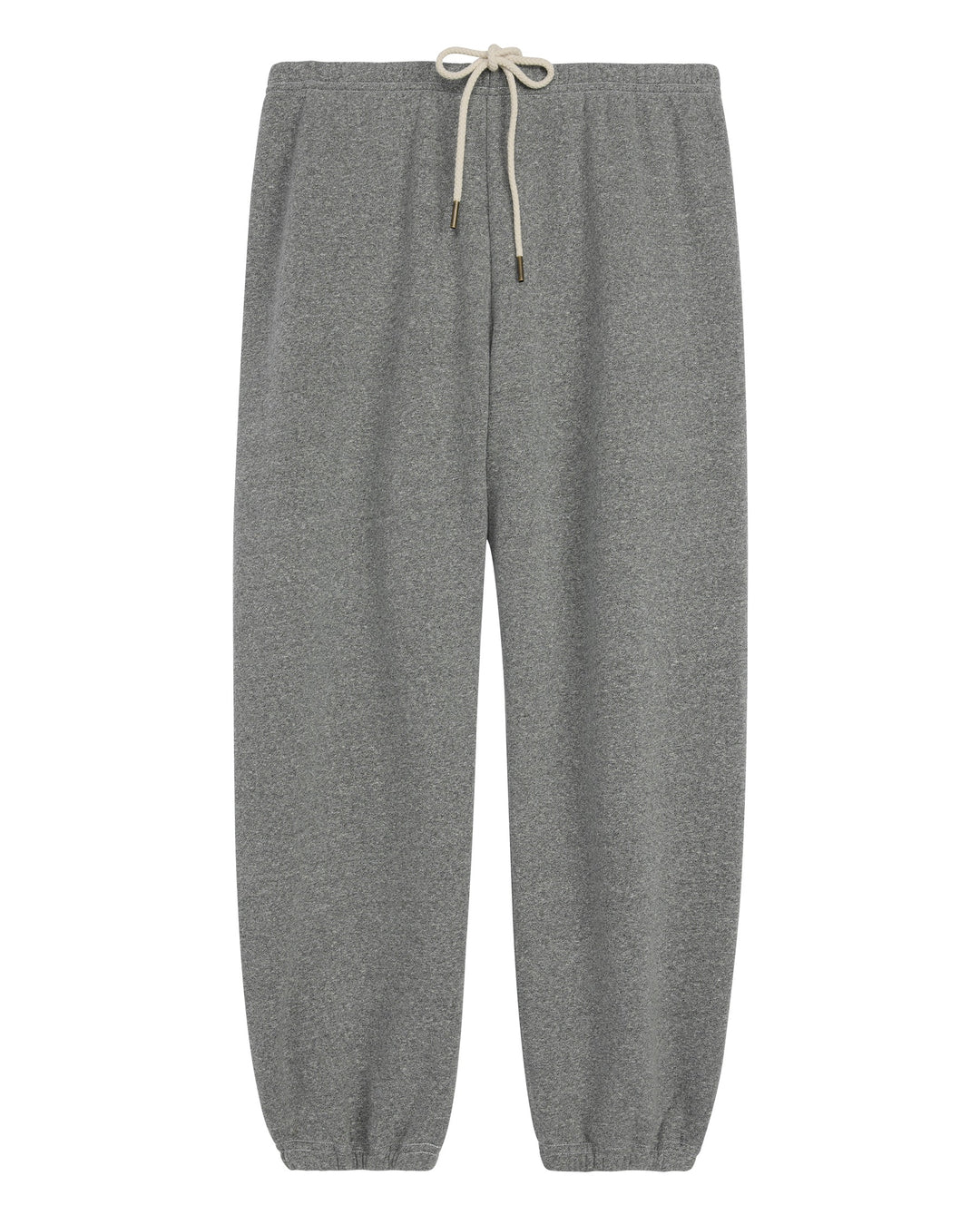 THE GREAT - Fleece Stadium Sweatpant in Dark Heather Grey