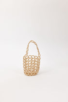 HAT ATTACK - Isla Beaded Mini Bag in Natural