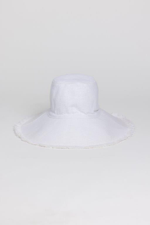Hat Attack - Canvas Packable Sun Hat in White