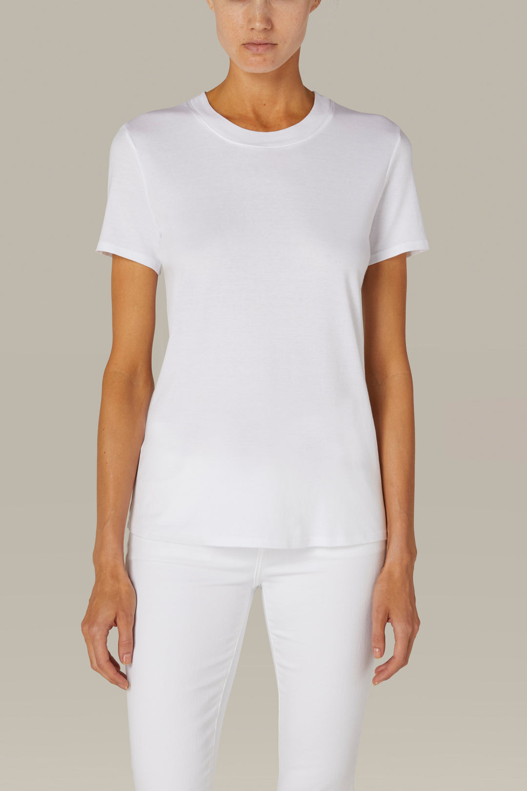 ENZA COSTA - Supima Cotton Perfect Tee in White