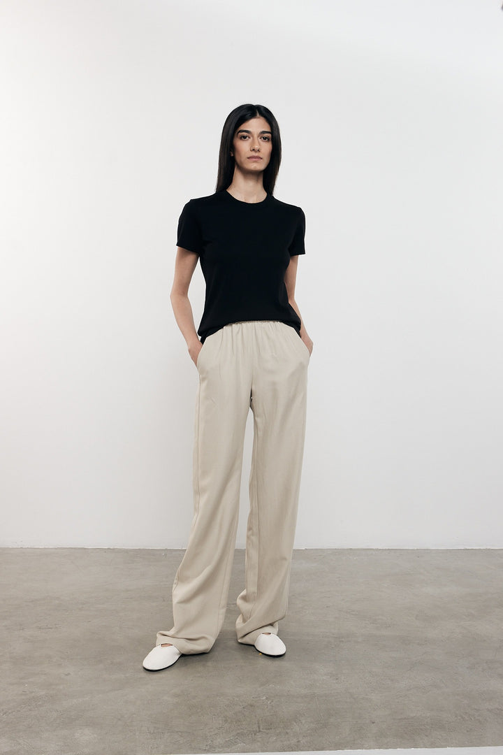ENZA COSTA - Supima Cotton Perfect Tee in Black