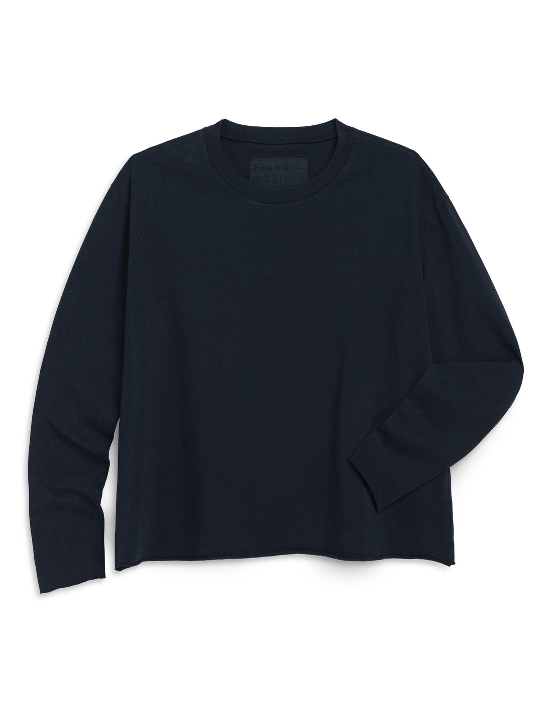 Frank & Eileen - Quinn Long Sleeve Crewneck Tee in British Royal Navy Tops