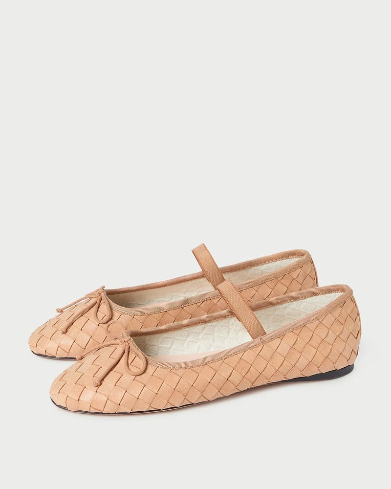 JENNI KAYNE - Leonie Soft Ballet Flat in Honey