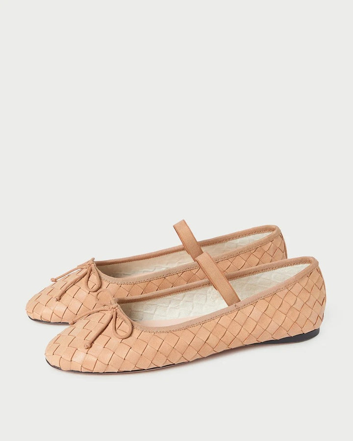 JENNI KAYNE - Leonie Soft Ballet Flat in Honey