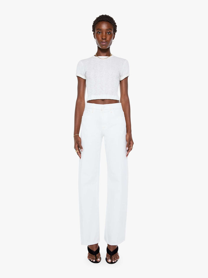 MOTHER - The Mid Rise Lasso Sneak In Picket Fence Jeans