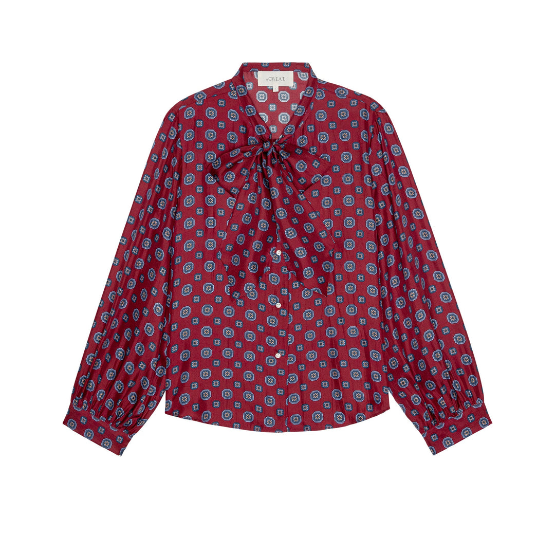 THE GREAT - The Zenith Top Medallion Tie Print