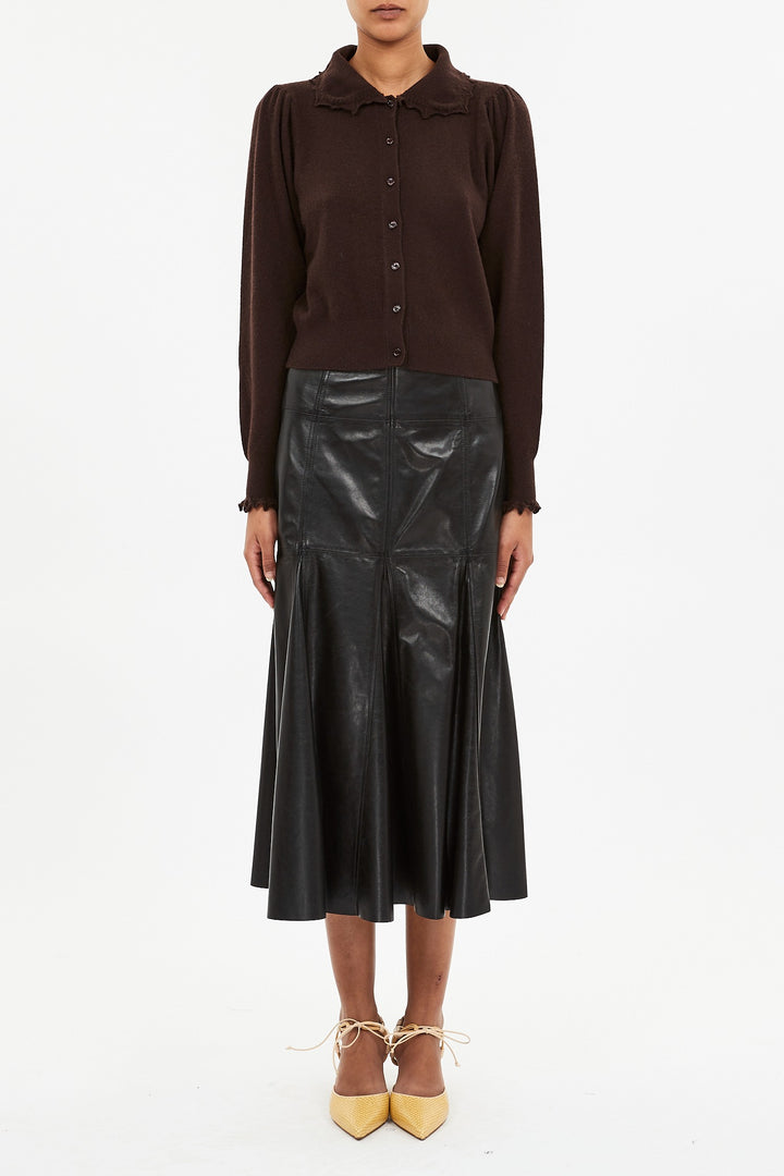 Ulla Johnson - Kalila Collared Cardigan in Wenge