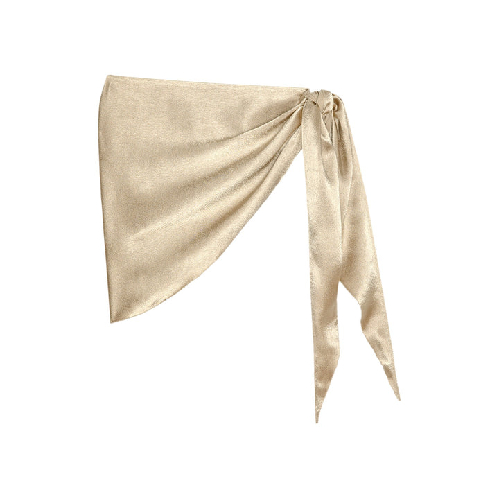 THE GREAT - The Wrap Scarf in Gold Shimmer