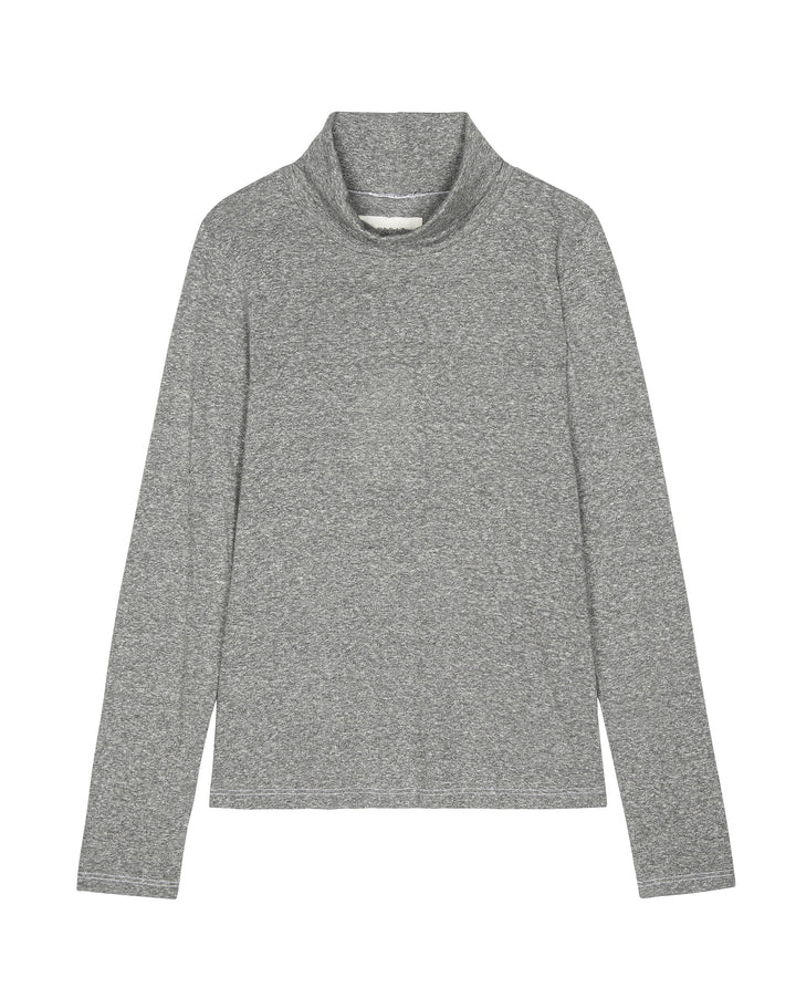 THE GREAT - The Turtleneck in Heather Grey
