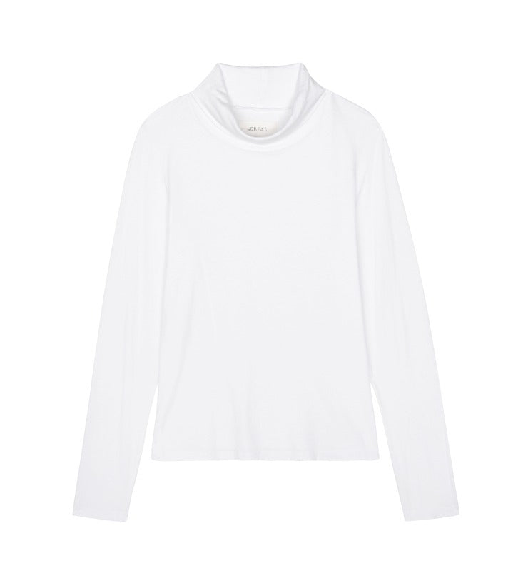 THE GREAT - The Turtleneck in True White