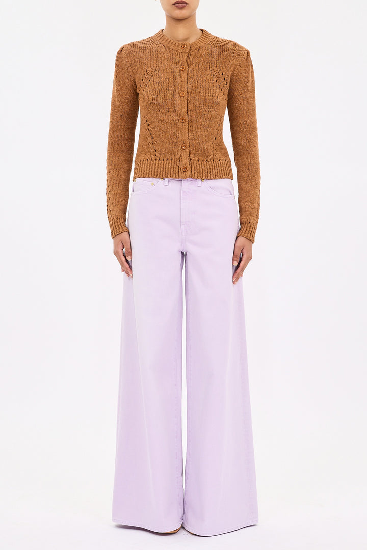 ULLA JOHNSON - Delphina Cardigan in Umber