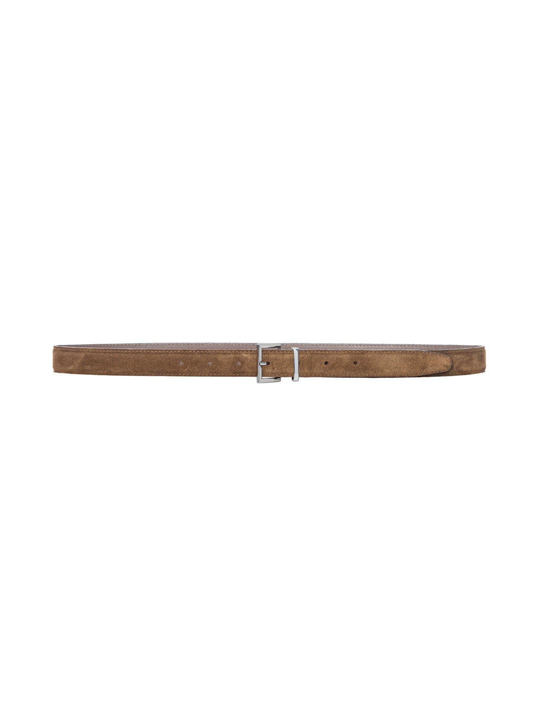 Frame - The Suede Square Buckle Belt in Date