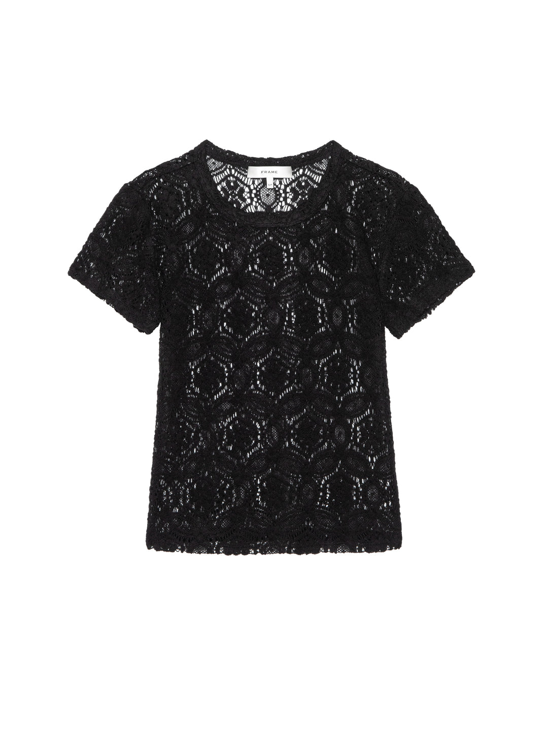 Frame - The Lace Tee in Black