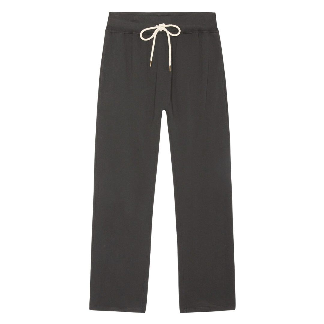 THE GREAT - The Horse Shoe Sweatpant in Almost Black Sweatpants