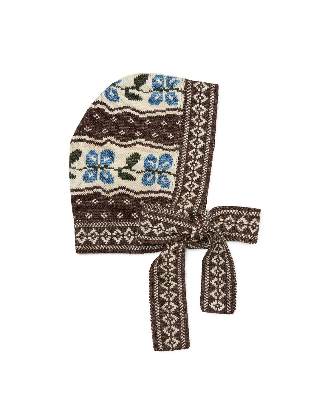 LOEFFLER RANDALL - Ophelia Bonnet in Brown/Blue Floral